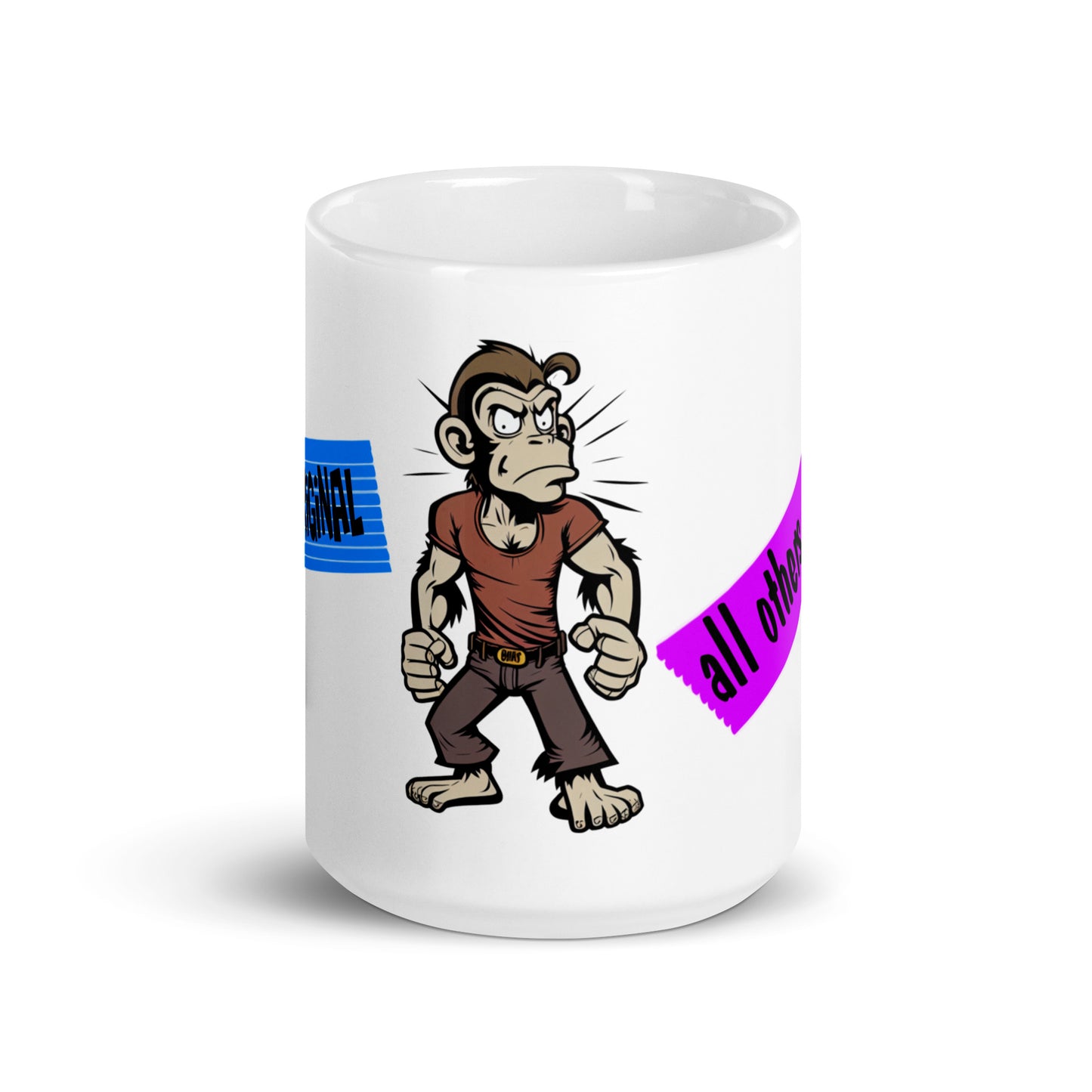 Weiße, glänzende Tasse - Orginal
