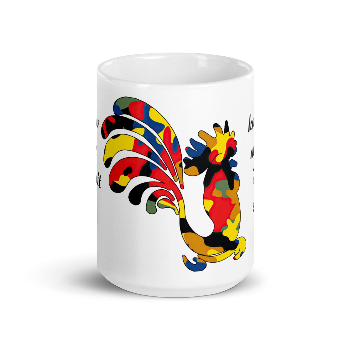 Weiße, glänzende Tasse - Arbeitshahn