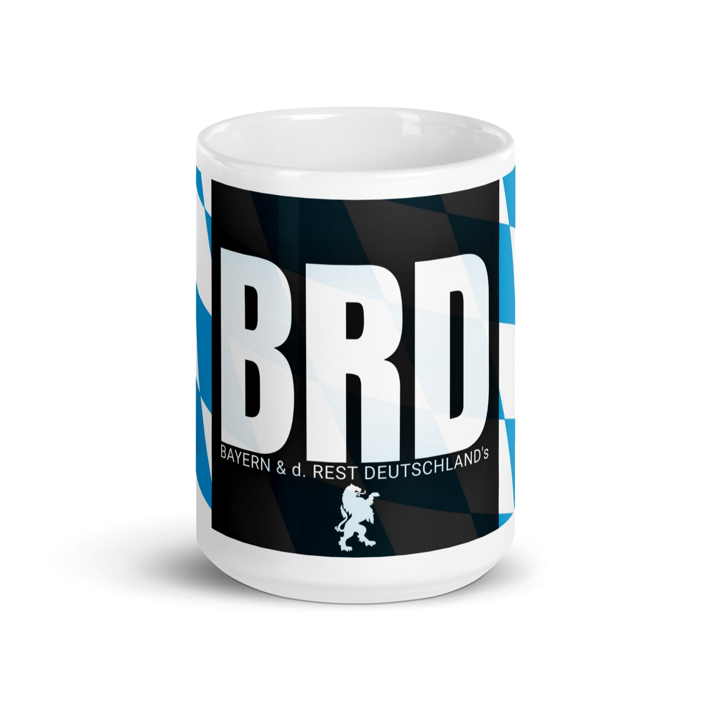 Weiße, glänzende Tasse - Bayern & Rest