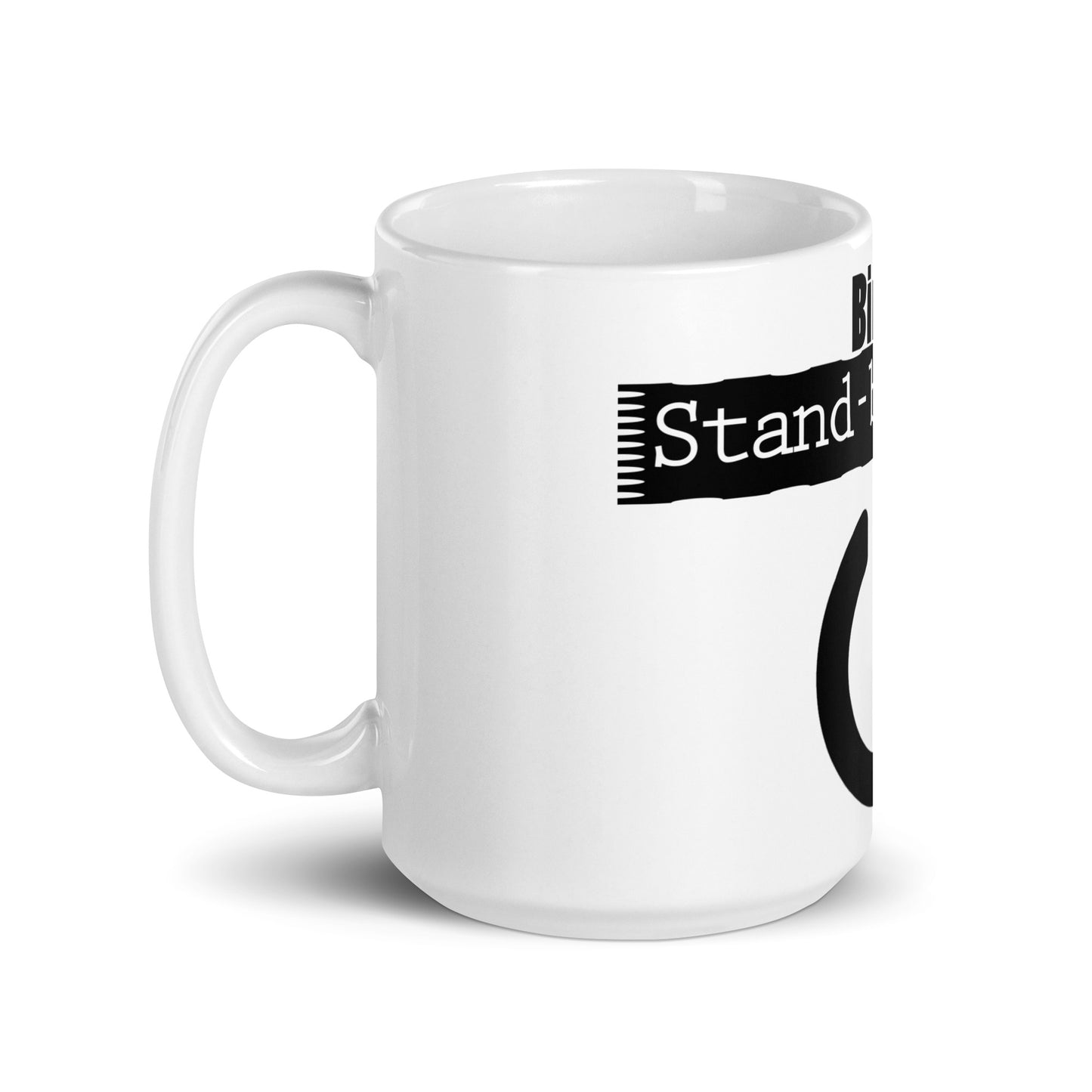 Weiße, glänzende Tasse - Stand by