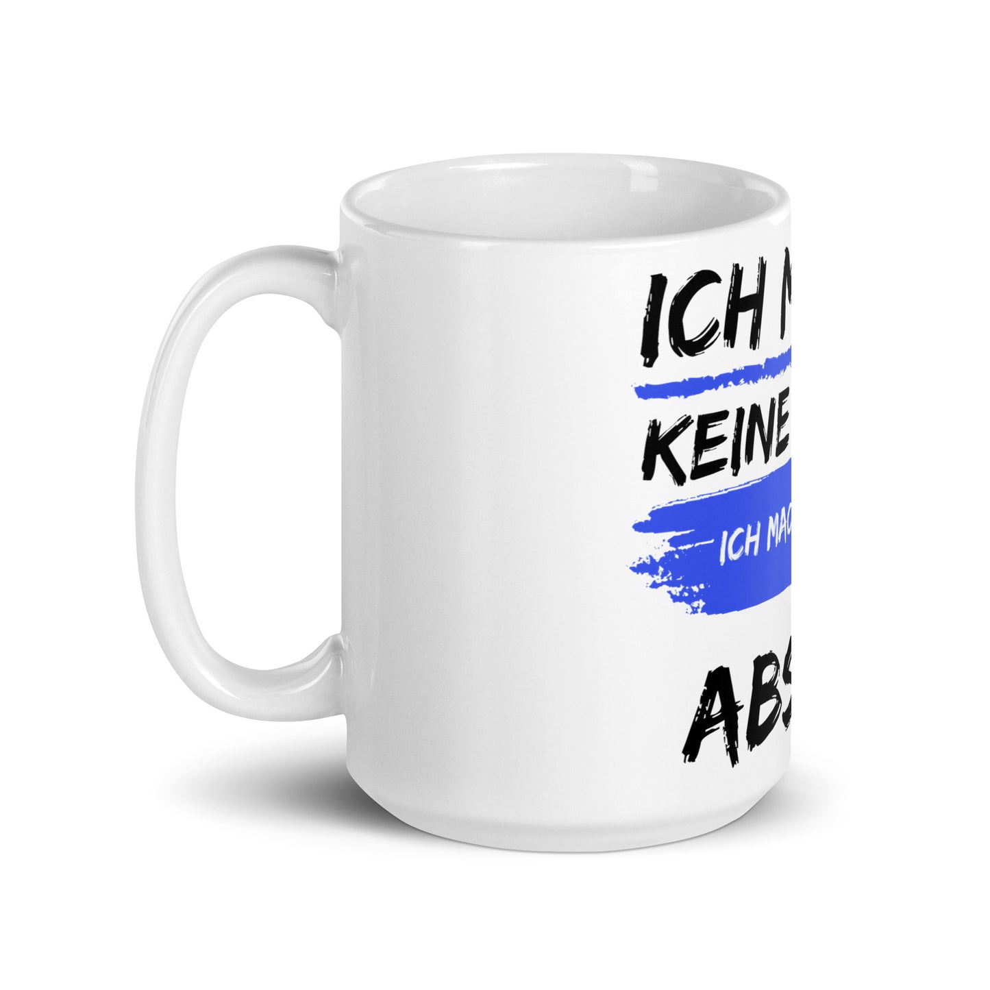 Weiße, glänzende Tasse - Absicht