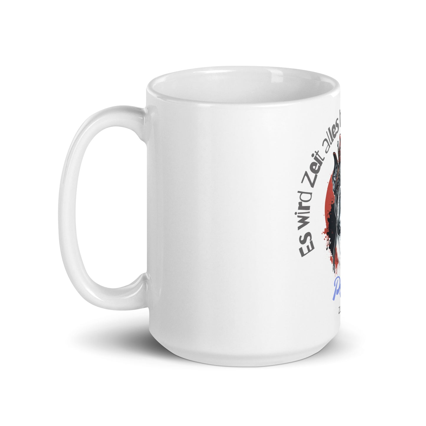 Weiße, glänzende Tasse - Prinz