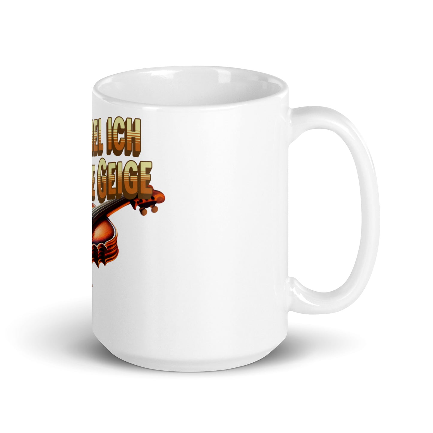 Weiße, glänzende Tasse - Erste Geige