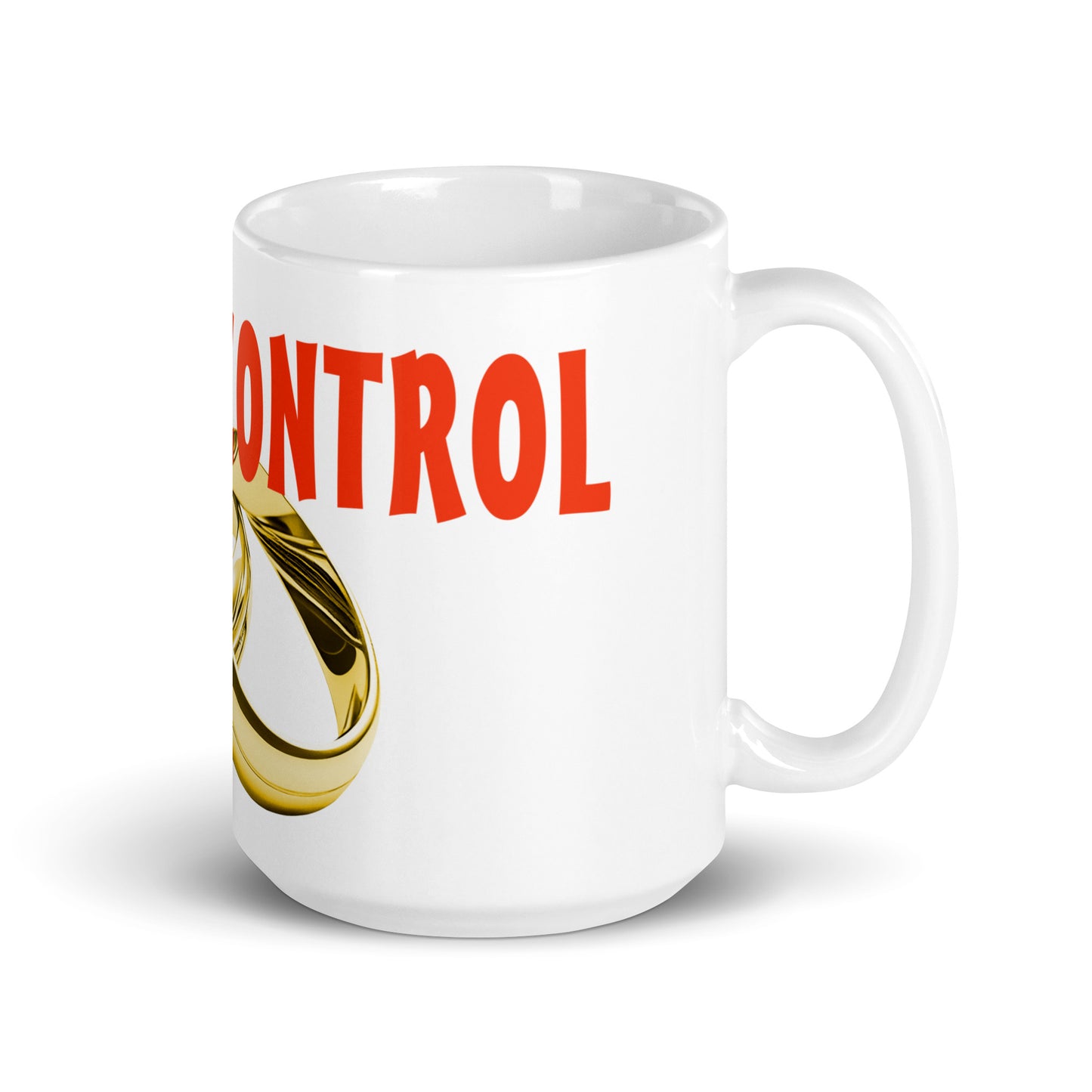 Weiße, glänzende Tasse - Under Control