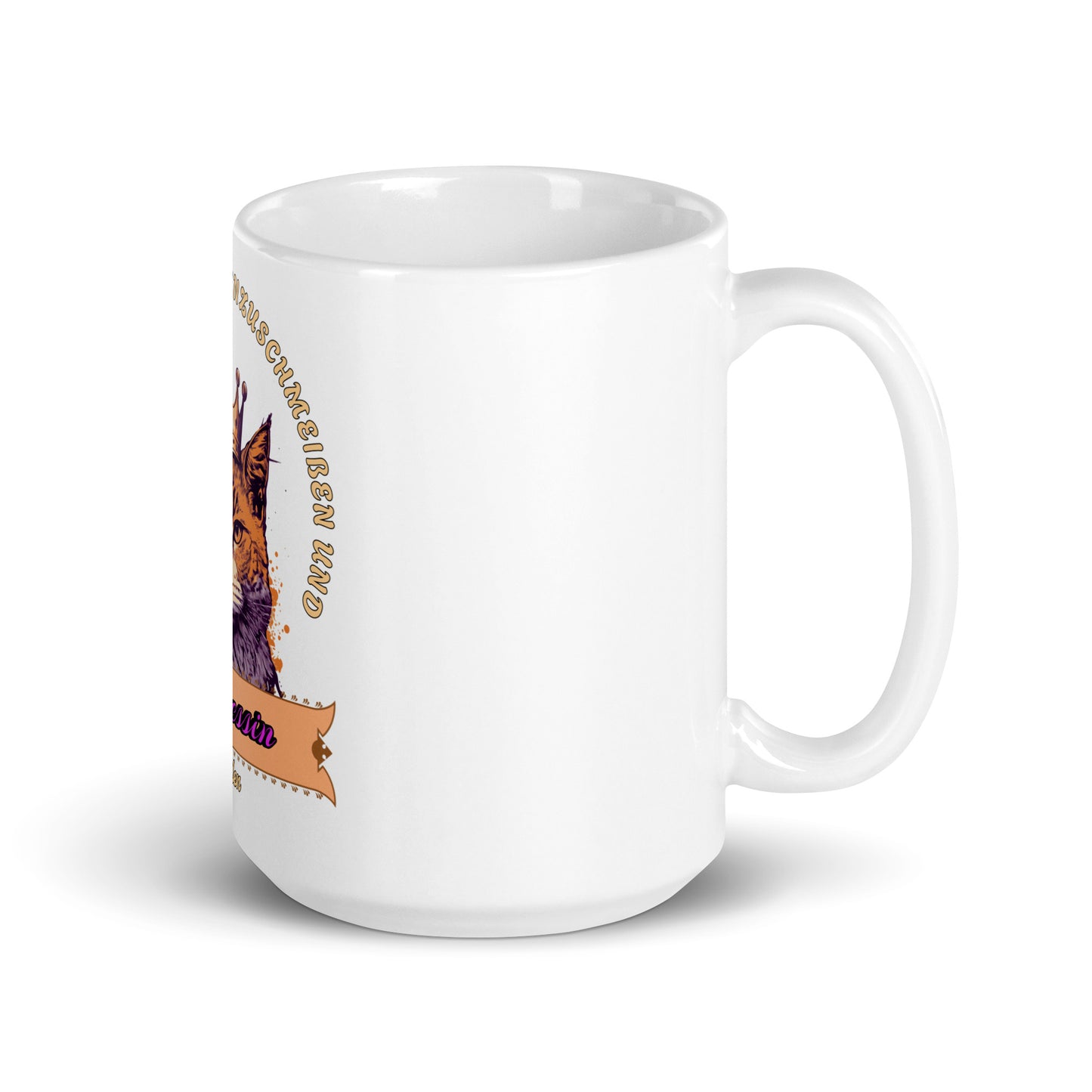 Weiße, glänzende Tasse - Prinzessin