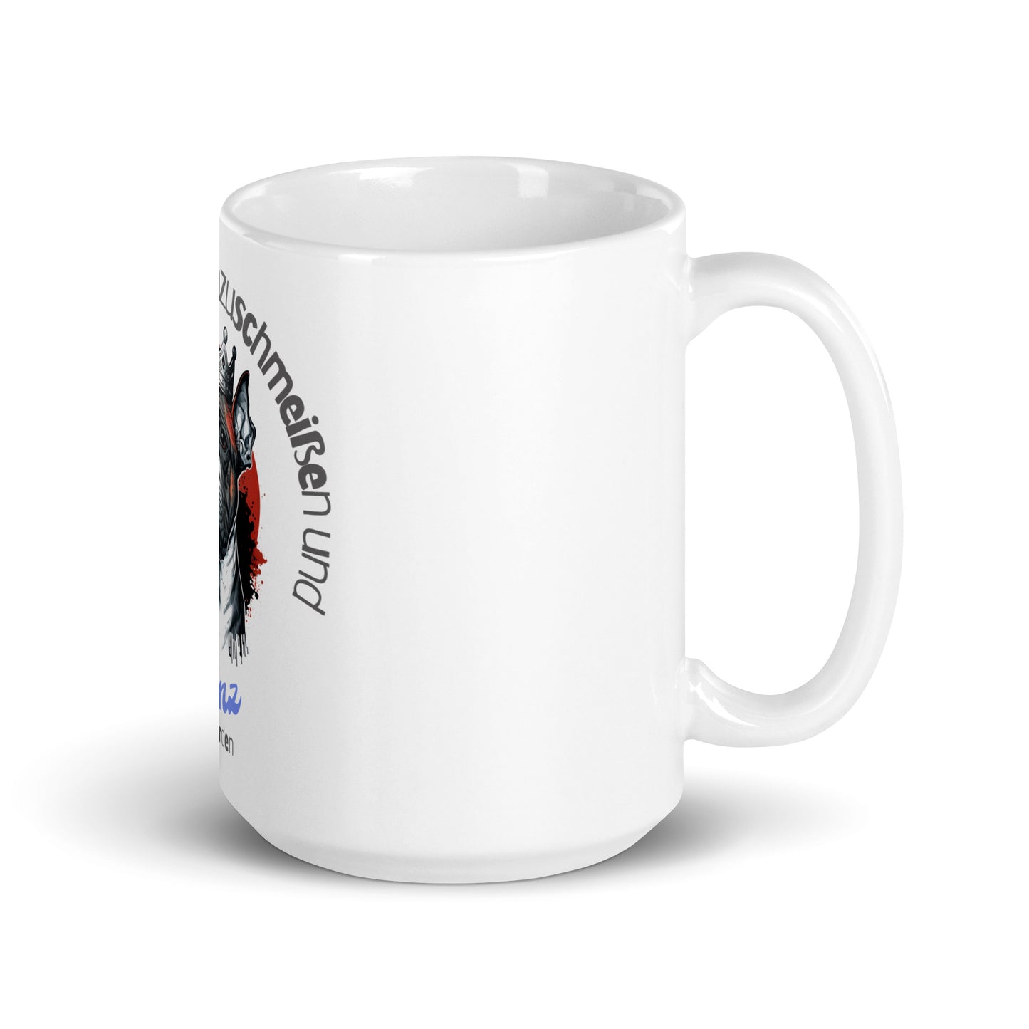 Weiße, glänzende Tasse - Prinz