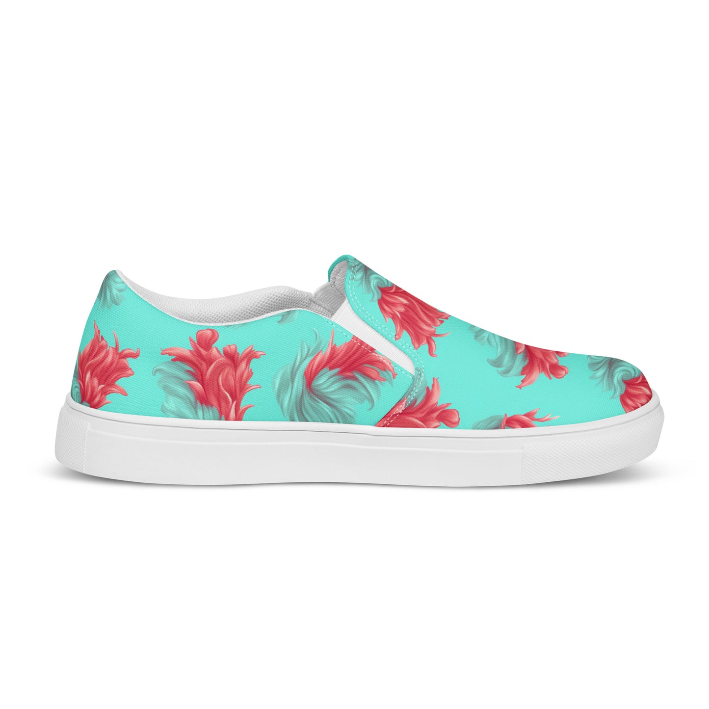 Damen-Canvas-Slipper - Rote Flamme