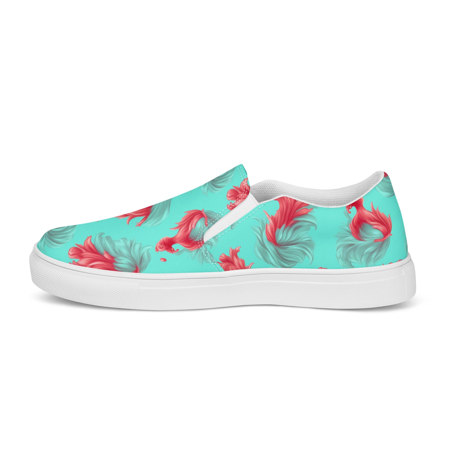 Damen-Canvas-Slipper - Rote Flamme