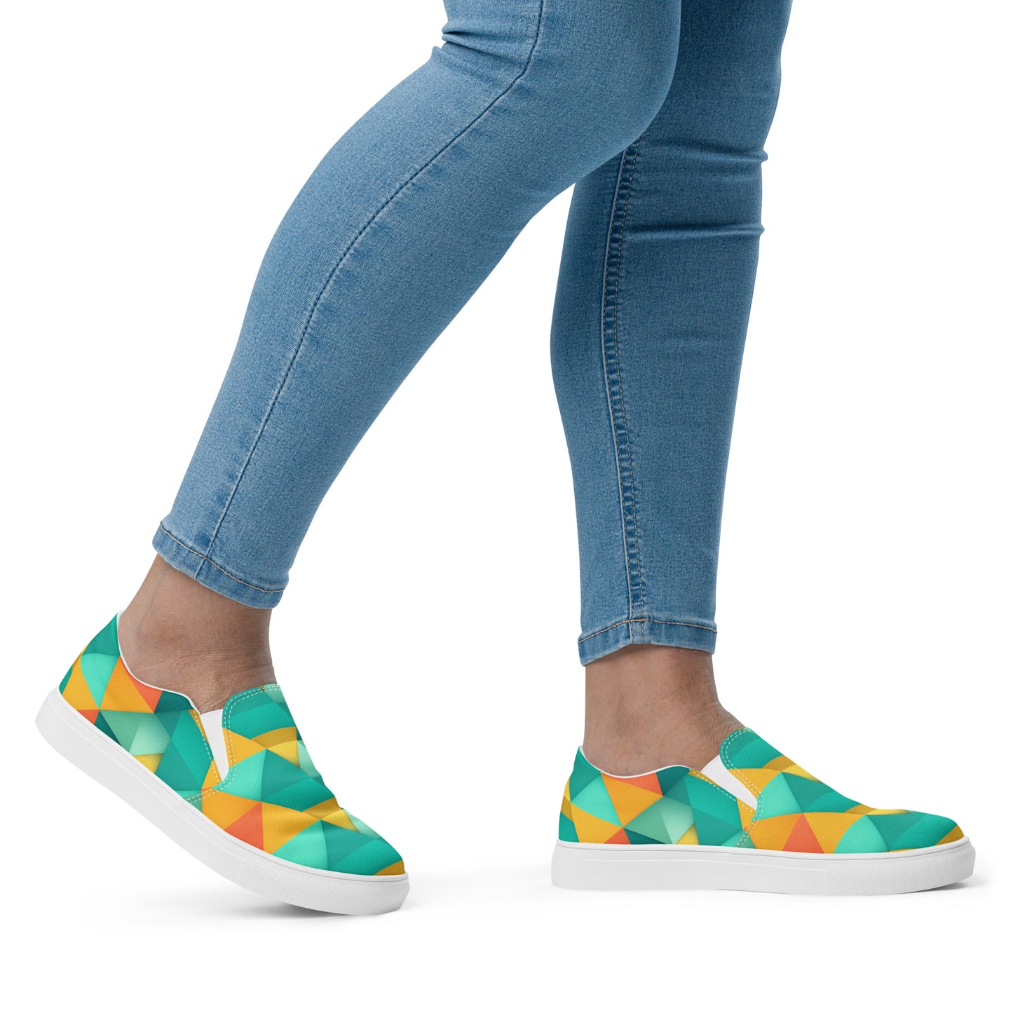 Damen-Canvas-Slipper - Triangel