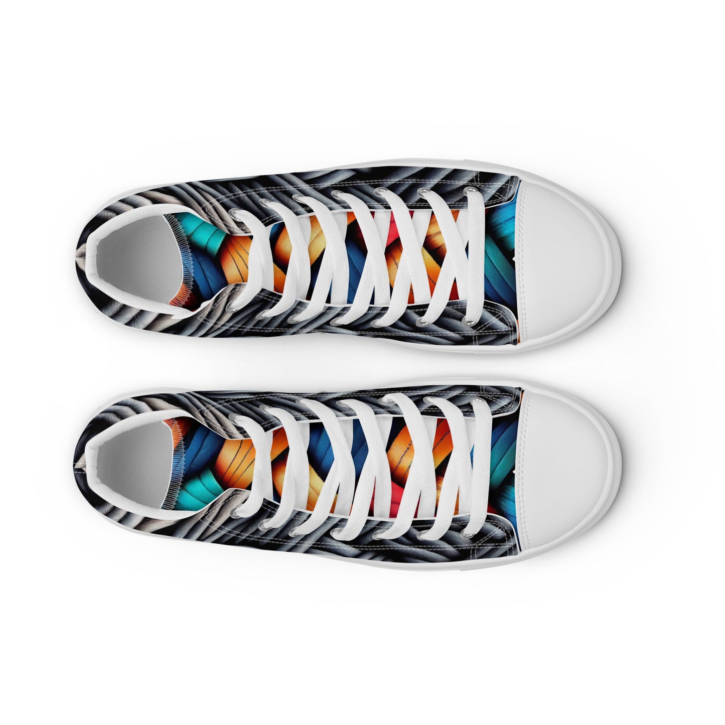 High-Top Leinenschuhe für Herren - Geflochten