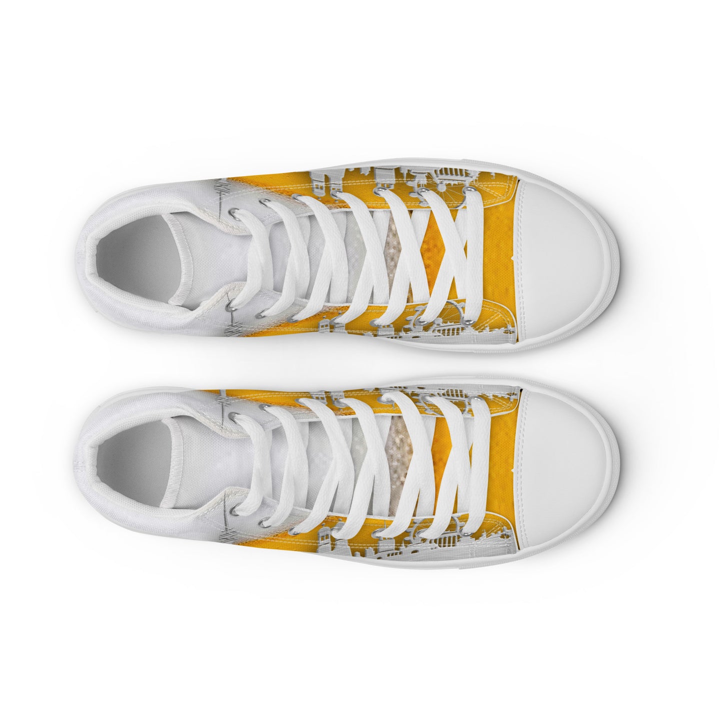 High-Top Leinenschuhe für Herren - München Skyline