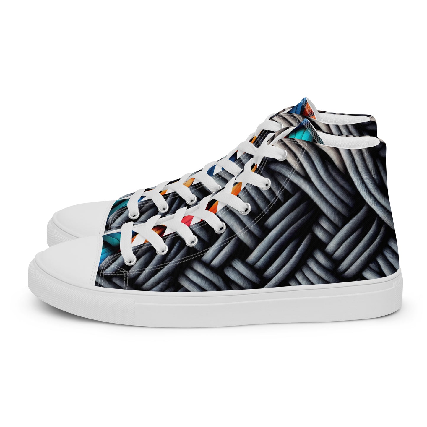 High-Top Leinenschuhe für Herren - Geflochten