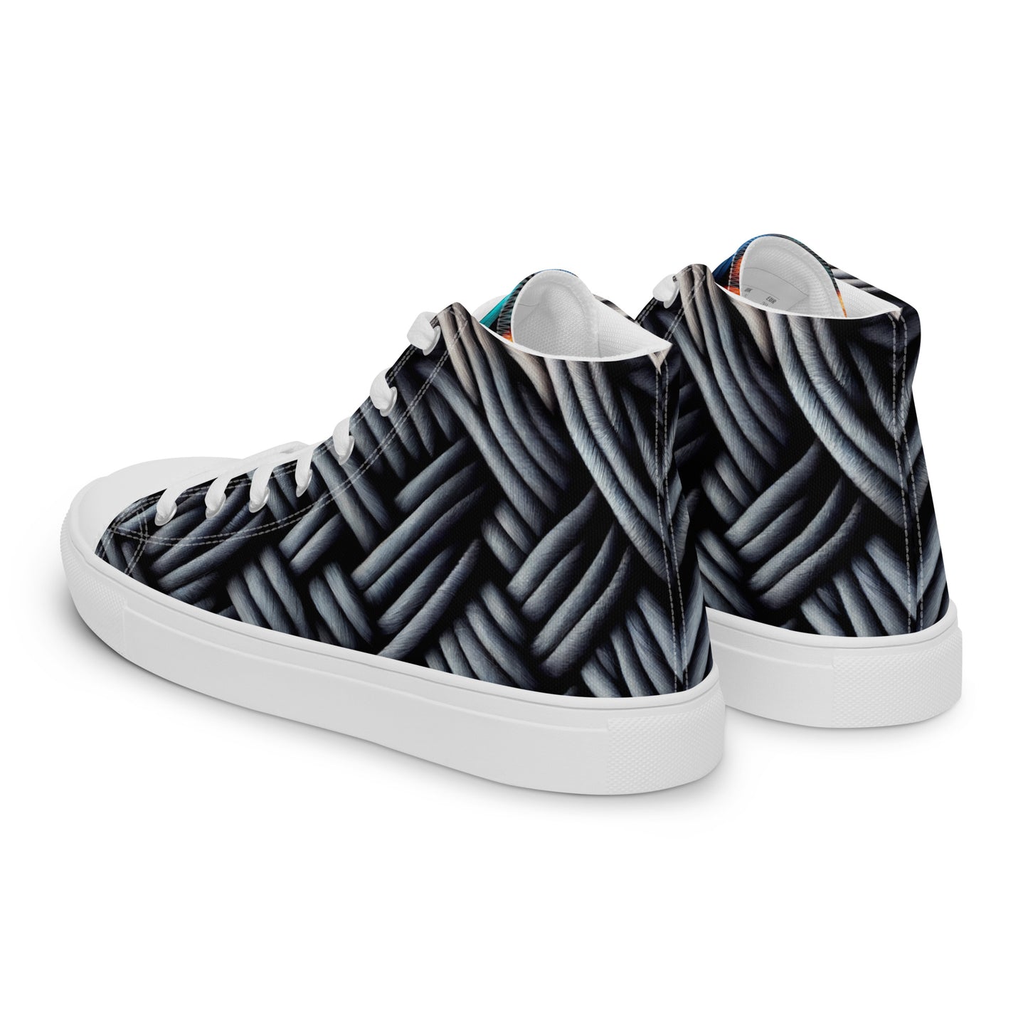 High-Top Leinenschuhe für Herren - Geflochten