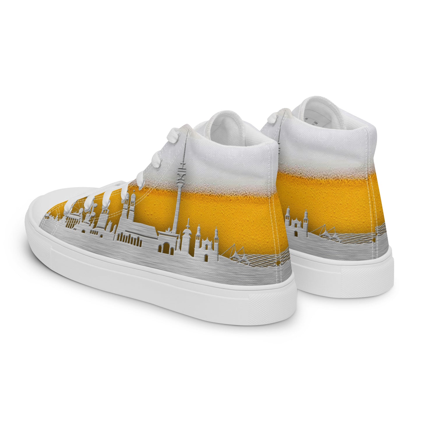 High-Top Leinenschuhe für Herren - München Skyline