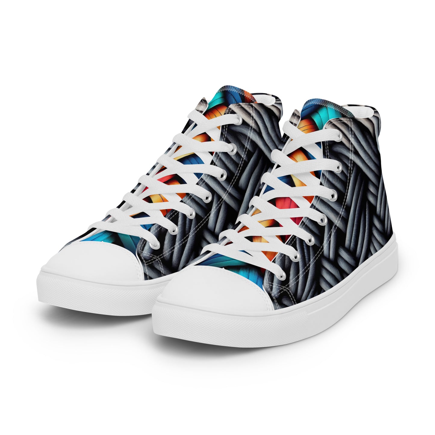 High-Top Leinenschuhe für Herren - Geflochten