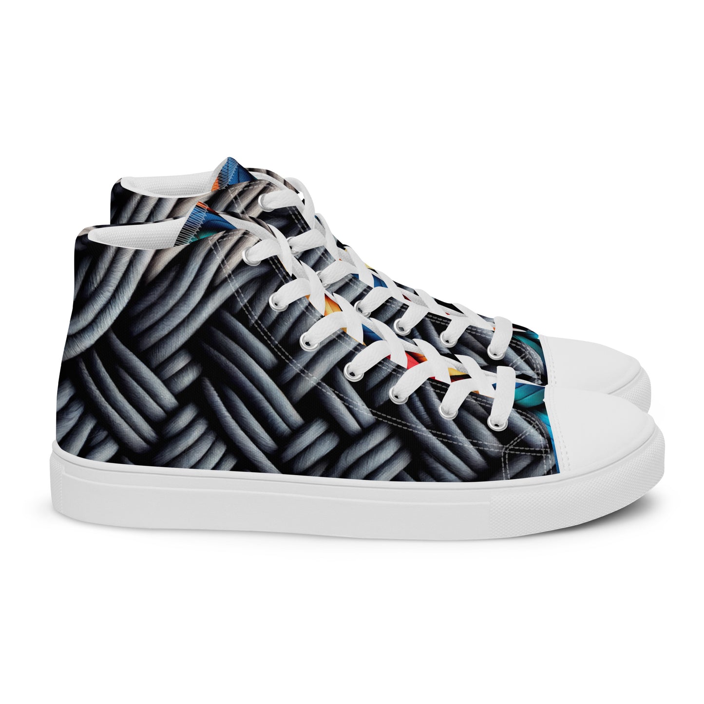 High-Top Leinenschuhe für Herren - Geflochten