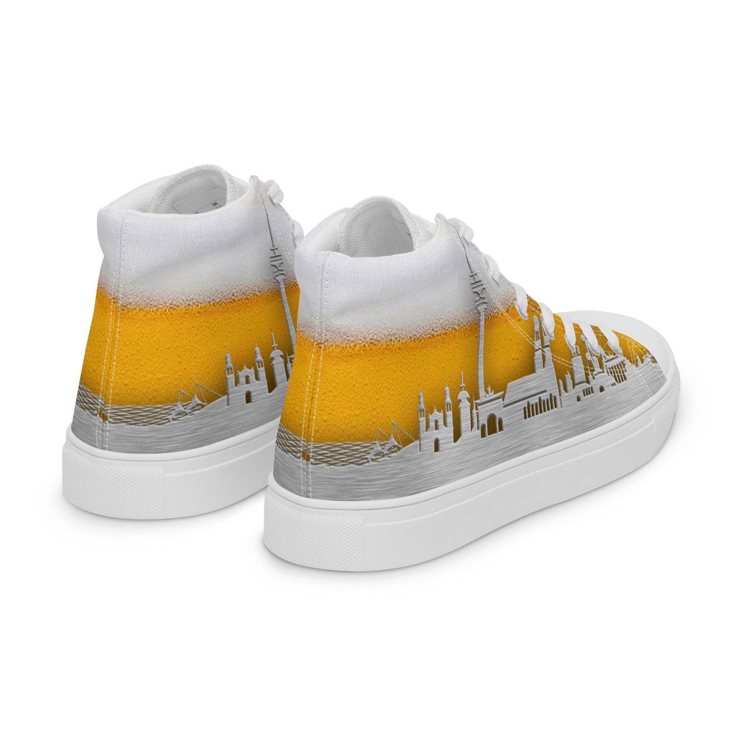 High-Top Leinenschuhe für Herren - München Skyline