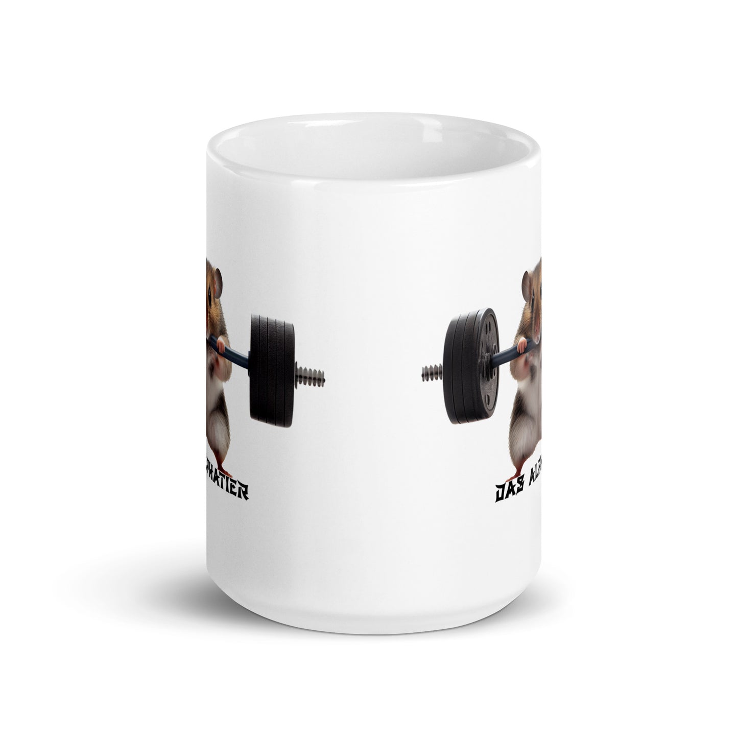 Weiße, glänzende Tasse - Das Alphatier