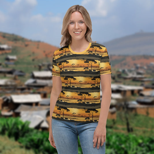 AllOver-Damen-T-Shirt - African Sundown