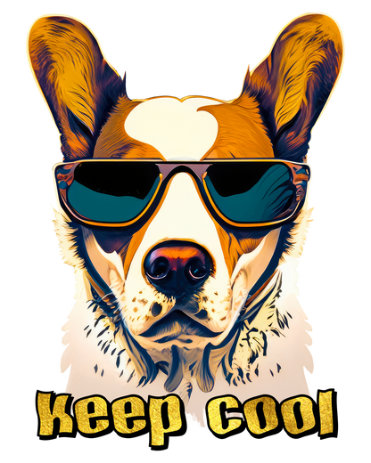 Weiße, glänzende Tasse - Bleib Cool