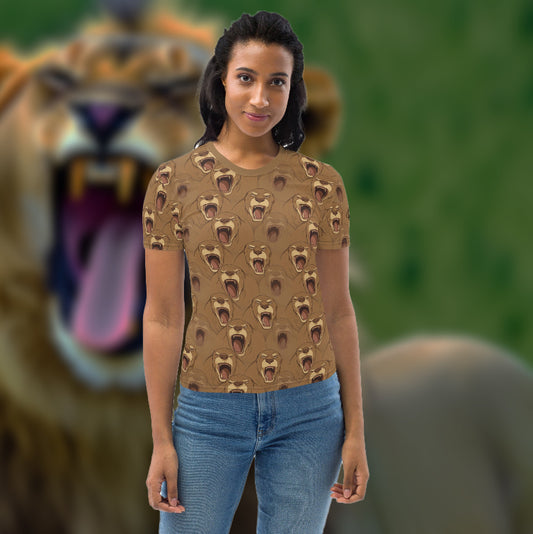 AllOver-Damen-T-Shirt - Löwenbrüllen