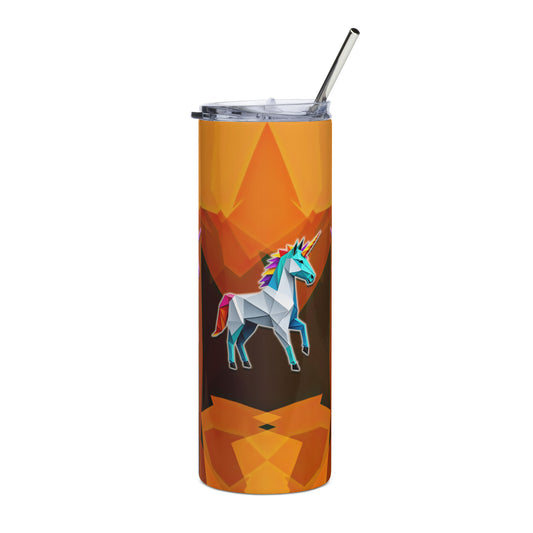 Edelstahlbecher - Origami-Einhorn