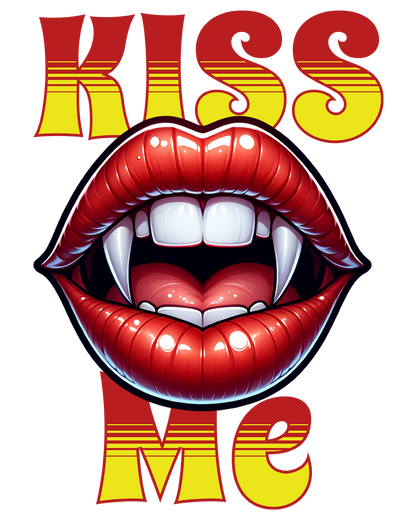 Schwarze glänzende Tasse - Kiss Me-schwarz
