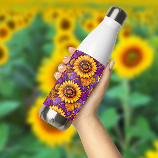 Edelstahl Trinkflasche - Sonnenblumen