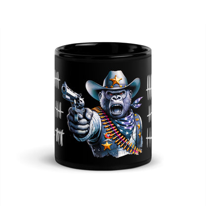 Schwarze glänzende Tasse - Wer ist der Nächste