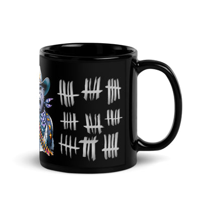 Schwarze glänzende Tasse - Wer ist der Nächste