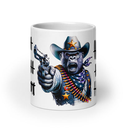 Weiße, glänzende Tasse - Wer ist der Nächste