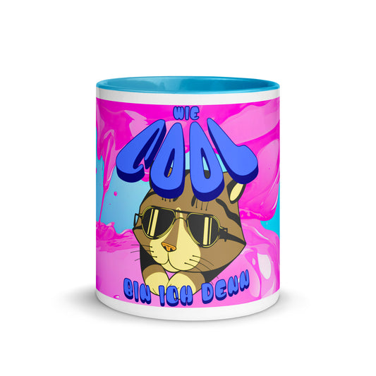 Tasse mit blauer Innenseite - Wie Cool-HB