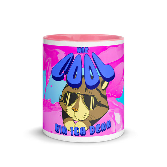 Tasse mit rosa Innenseite - Wie Cool-Rs