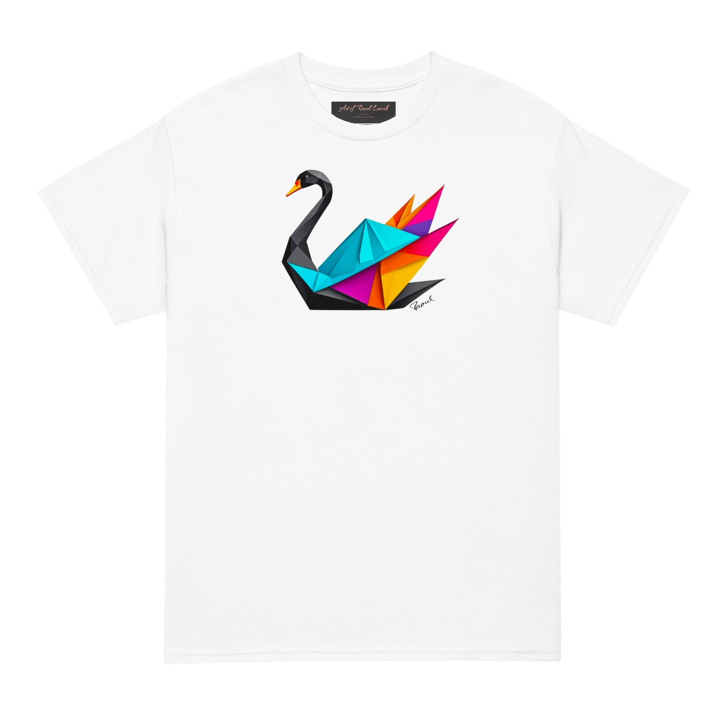 DryBlend® T-Shirt - Origami der schwarze Schwan