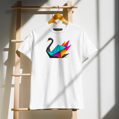 DryBlend® T-Shirt - Origami der schwarze Schwan