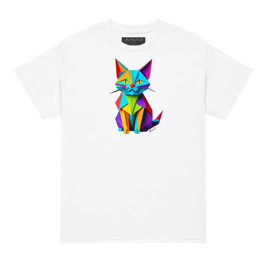 DryBlend® T-Shirt - Origami die bunte Katze