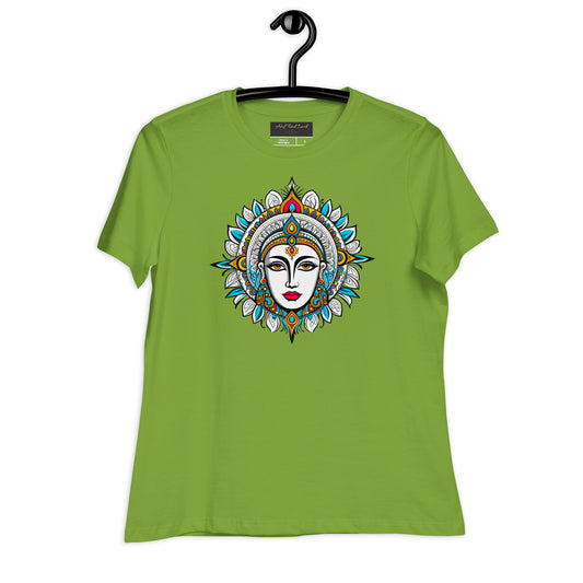 Lockeres Damen-T-Shirt - indische Figur