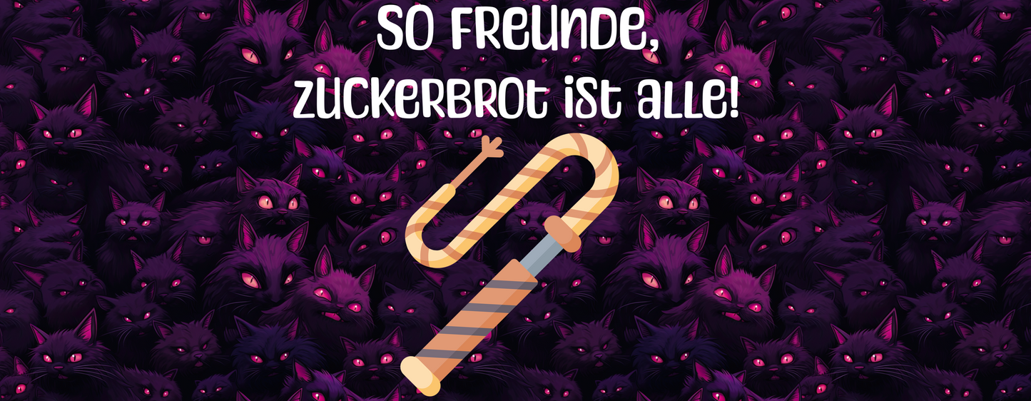 Weiße, glänzende Tasse - Zuckerbrot Freunde