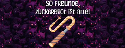 Weiße, glänzende Tasse - Zuckerbrot Freunde