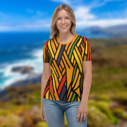 AllOver-Damen-T-Shirt - afrikanisches Muster