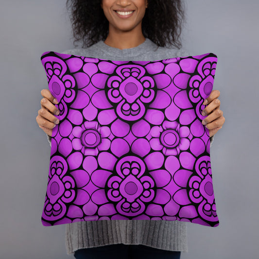 Kissen - Blume Violett