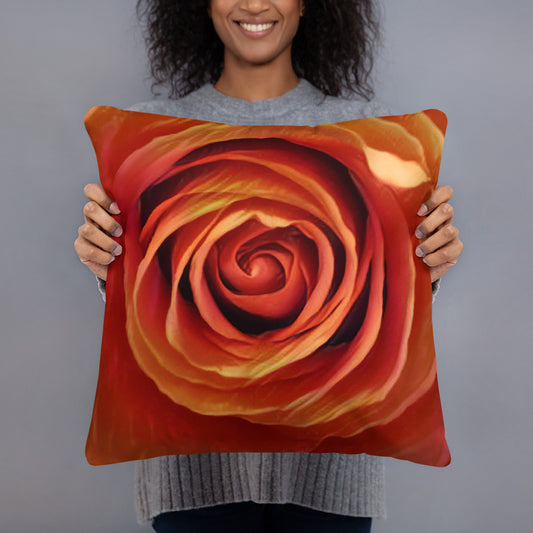 Kissen - Rose rot