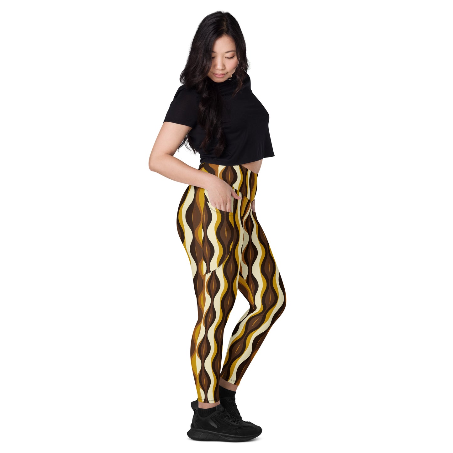 Leggings mit Taschen - Afrika Linien