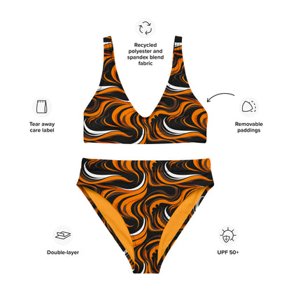 High Waist Bikini - Tiger