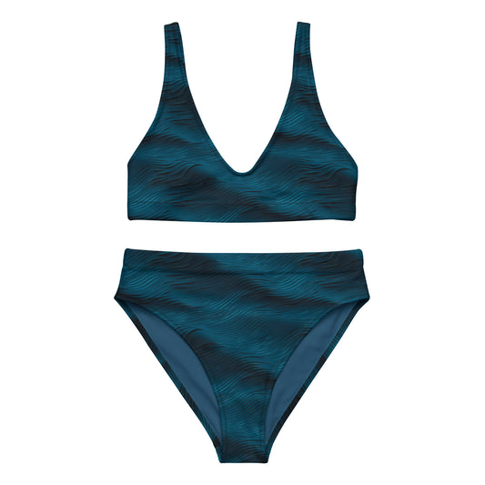 High Waist Bikini - Tiefer Ozean