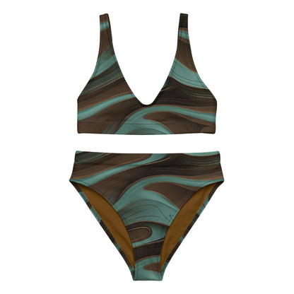 High Waist Bikini - Brown