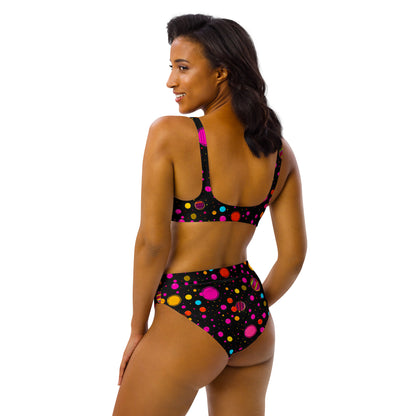 High Waist Bikini - Buntes All