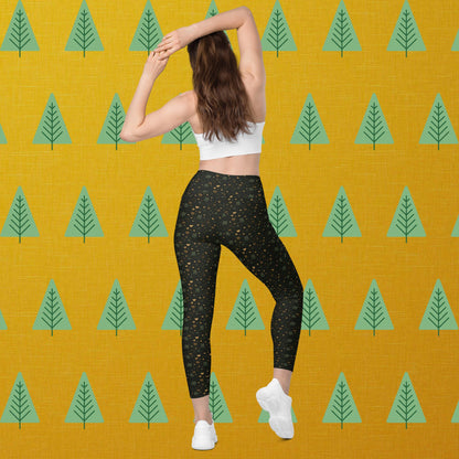 Leggings mit Taschen - Adventsherzen
