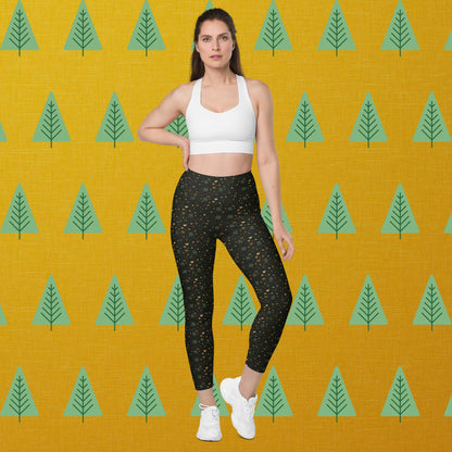 Leggings mit Taschen - Adventsherzen
