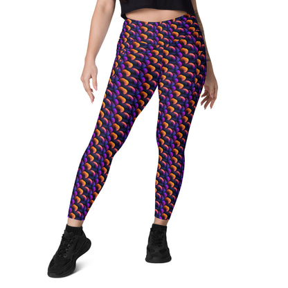 Leggings mit Taschen - bunte Knäuel